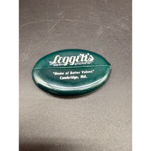 Vintage‎ Leggett's Dept Store Coin Purse Cambridge MD Vinyl Advertising Promo